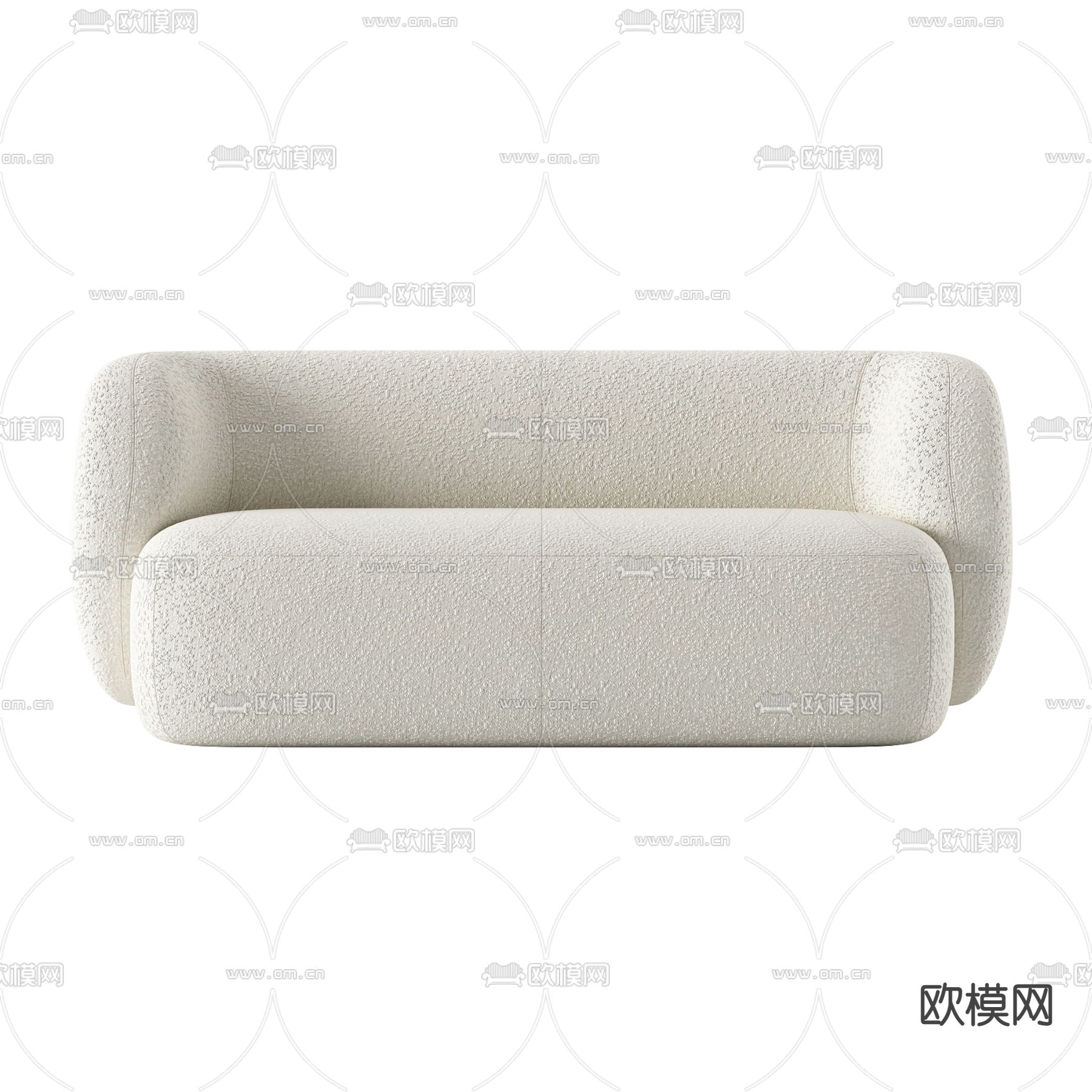 现代简约布艺双人沙发免费3d模型下载_ID12295653_3dmax免费模型-欧模网