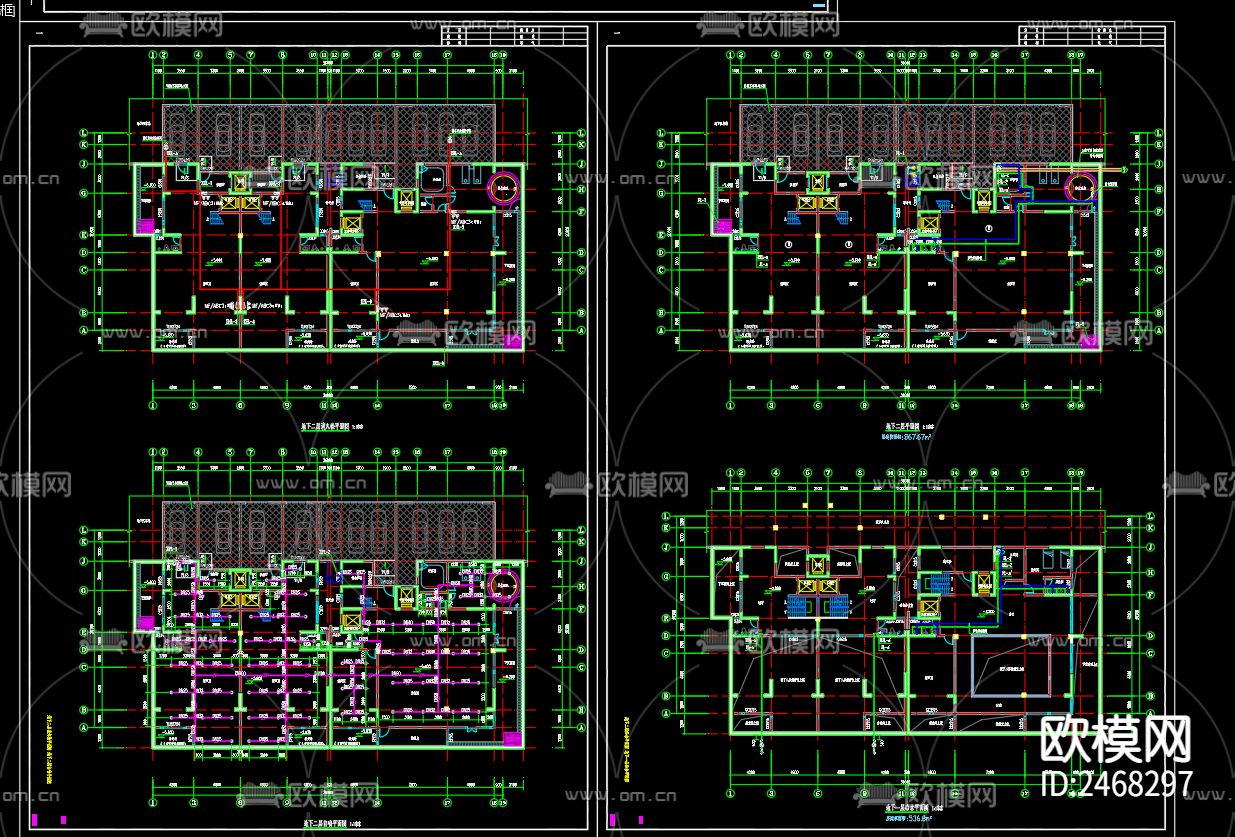 雍璟府22号给排书CAD施工图下载（渲染图3）