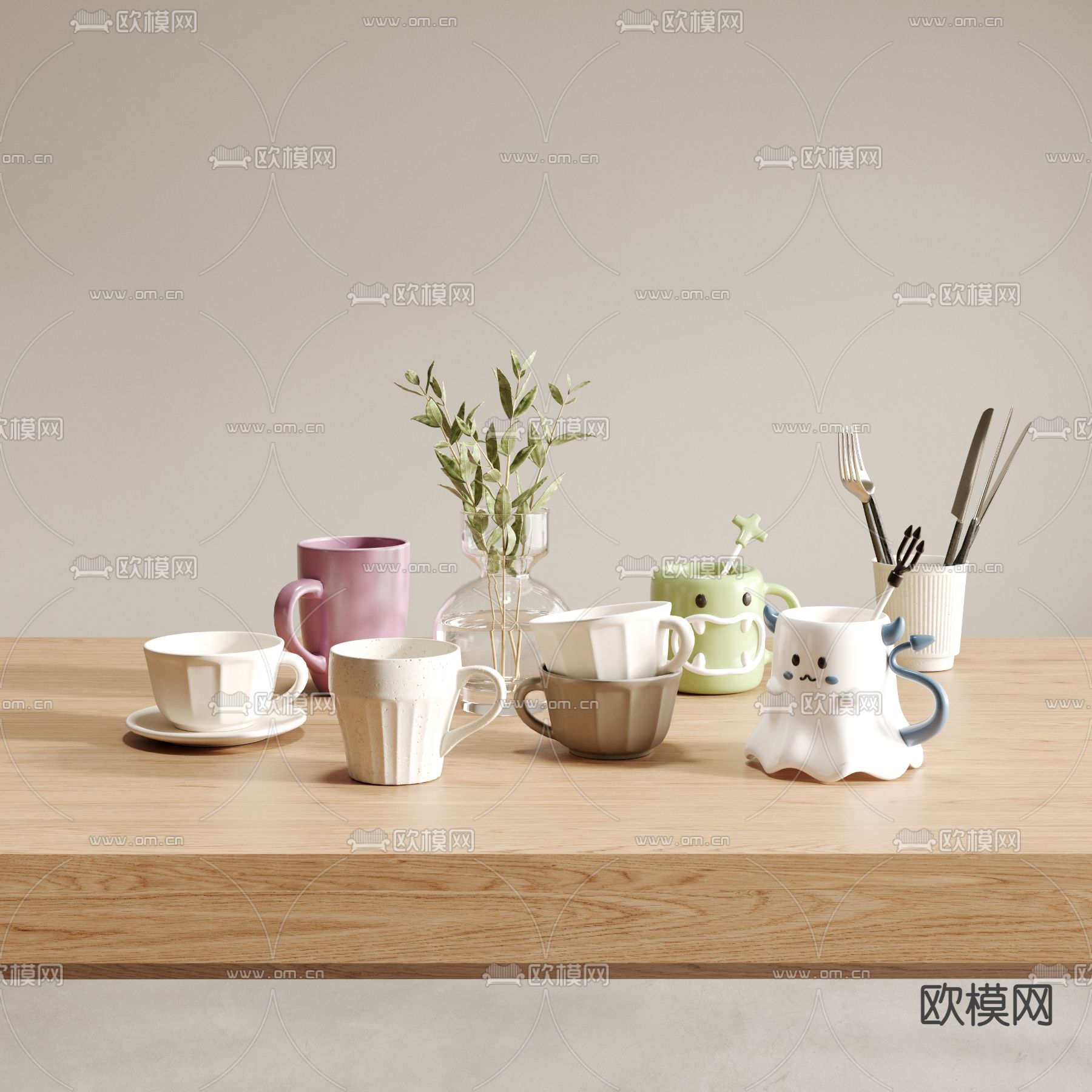 杯子 水杯 咖啡杯3d模型下载