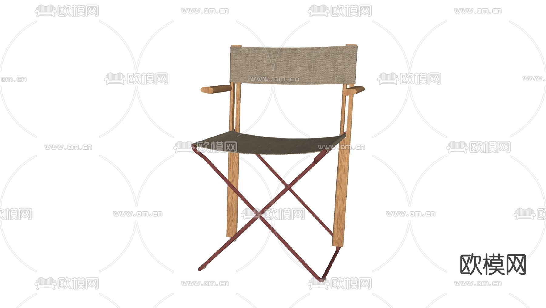 现代户外椅子 折叠椅su模型
