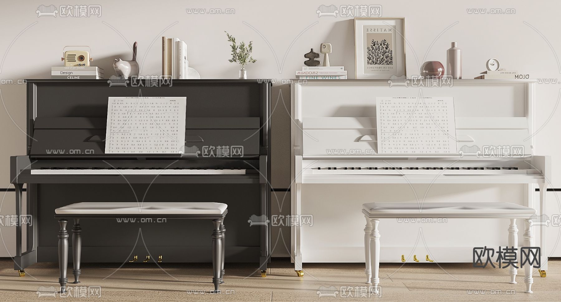 钢琴3d模型下载