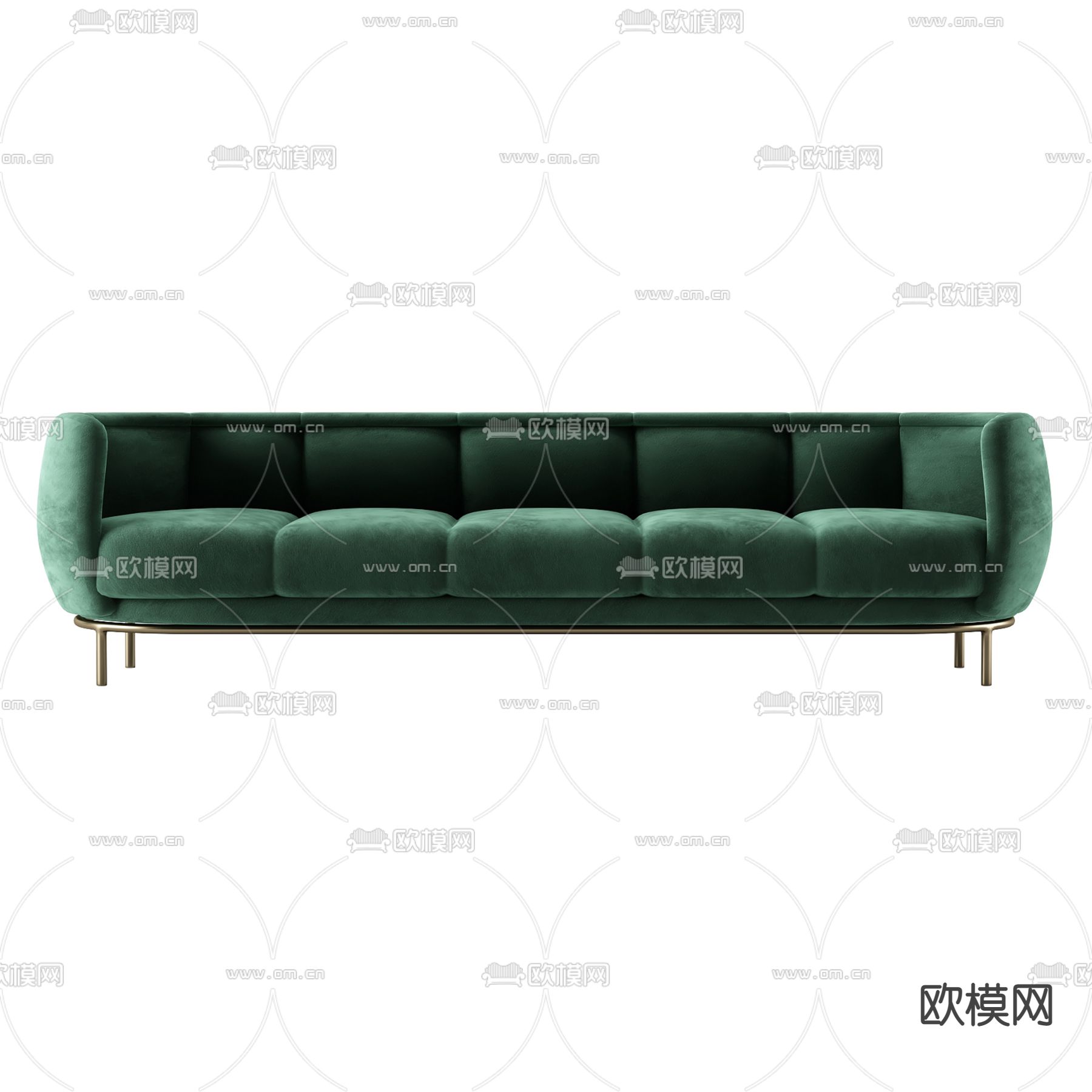 现代轻奢创意多人沙发免费3d模型下载