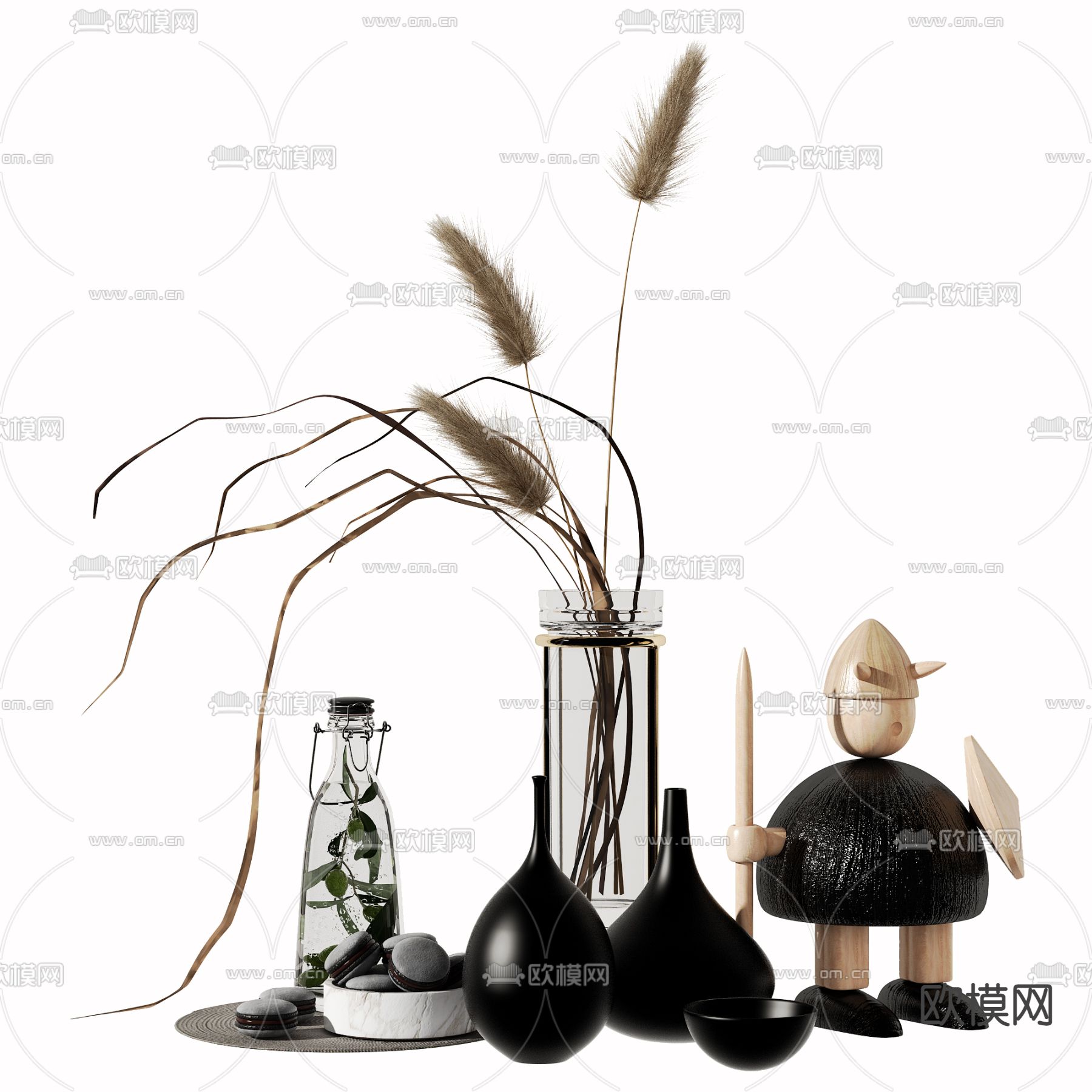 水培绿植花瓶 器皿 雕塑3d模型下载