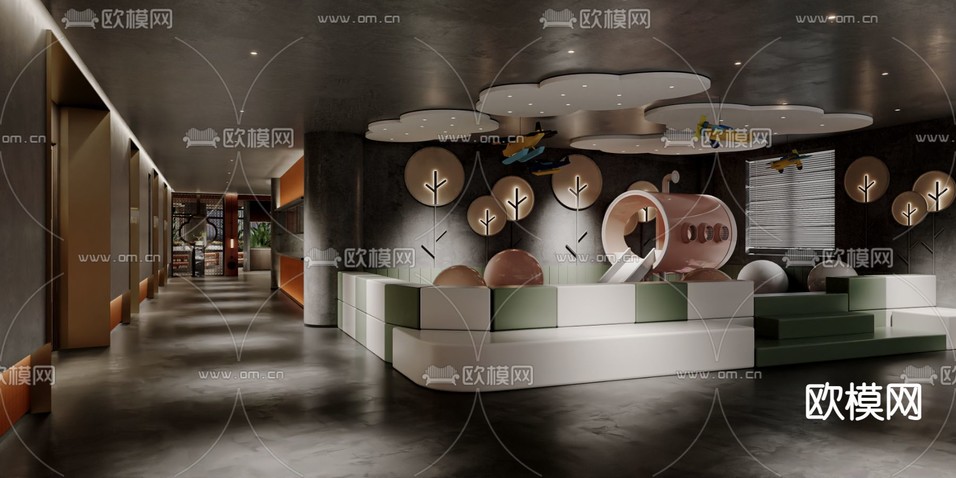 火鍋店 中餐廳3d模型下載(渲染圖2)