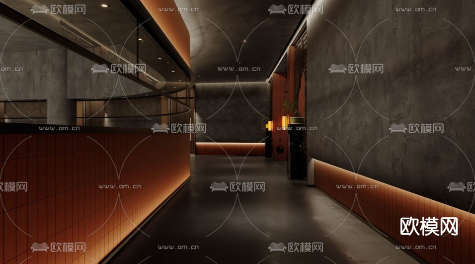 火鍋店 中餐廳3d模型下載(渲染圖9)