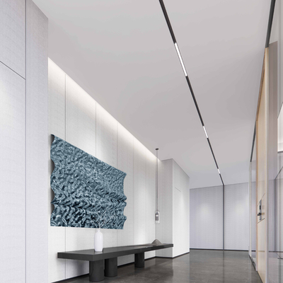  现代办公室走道su模型 