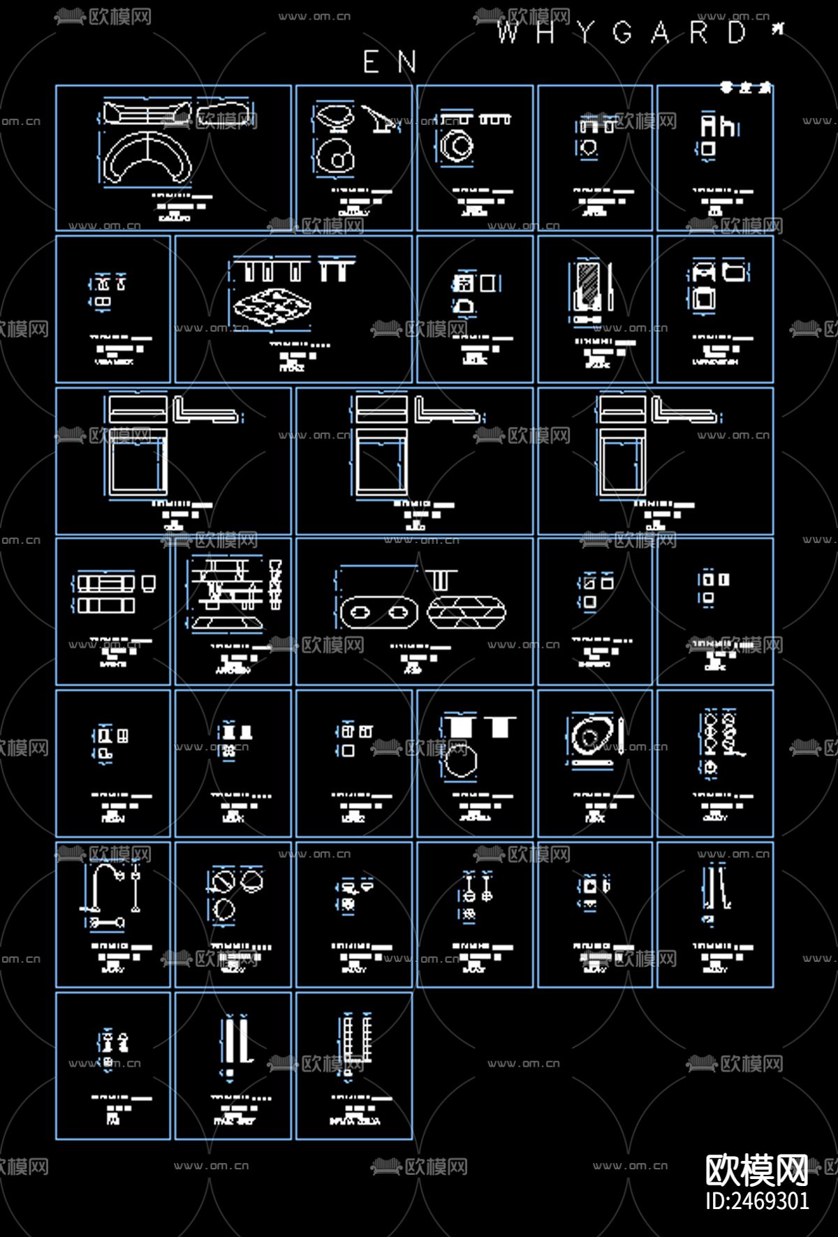 高端家具CAD施工图下载（渲染图2）