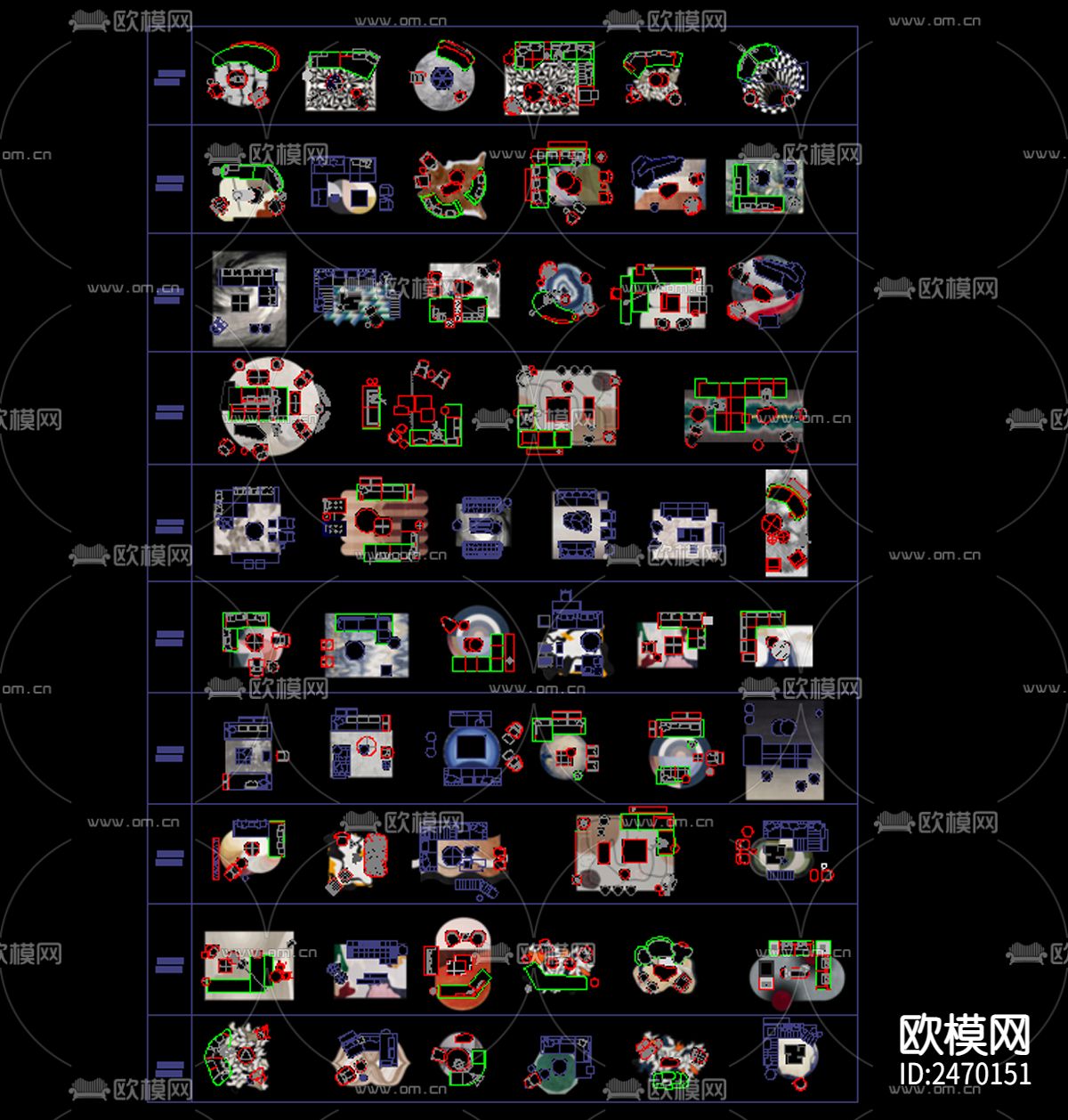 各类PNG免抠图CAD图库下载（渲染图2）