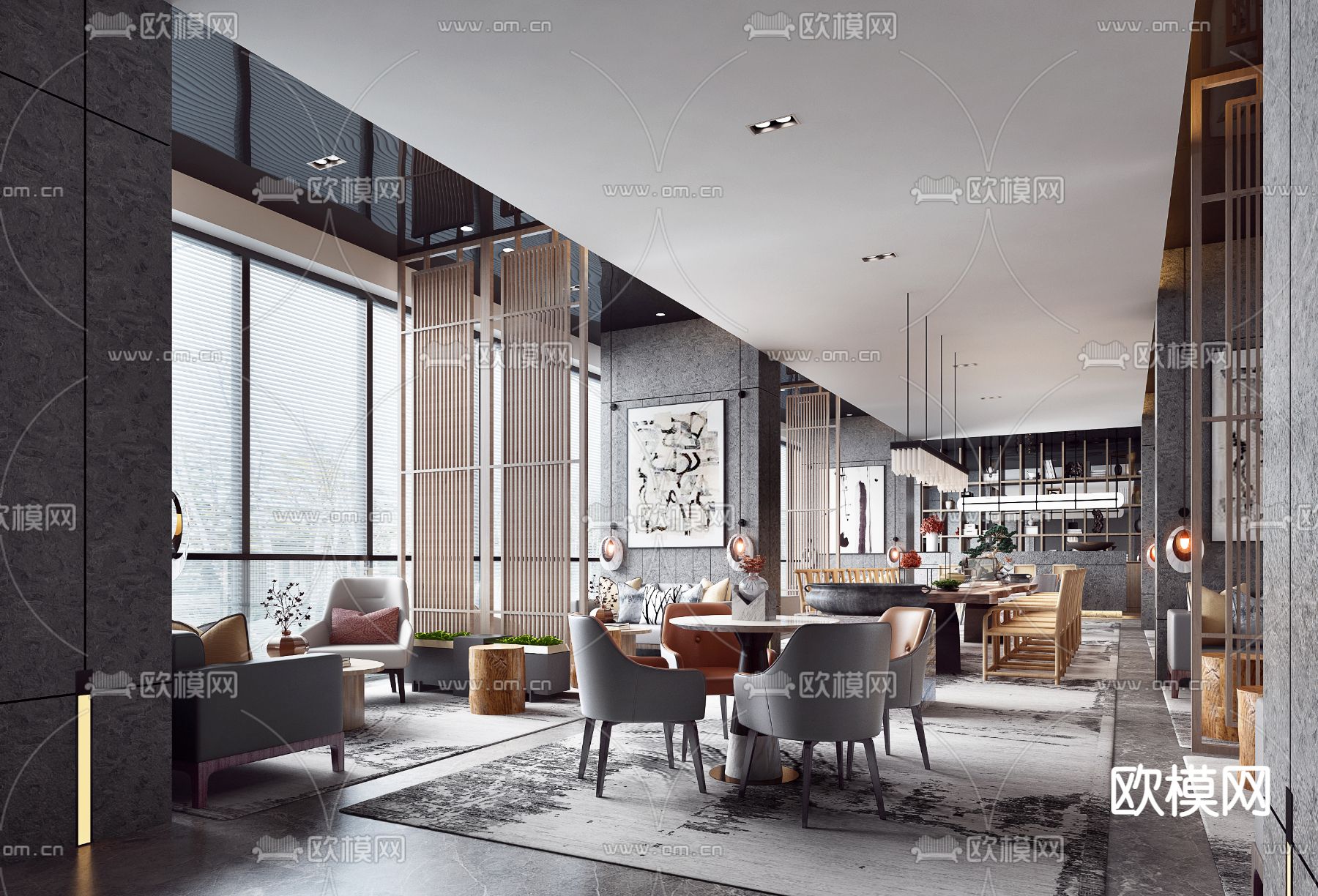 矩阵纵横设计 世茂平湖璀璨天悦示范区SU模型