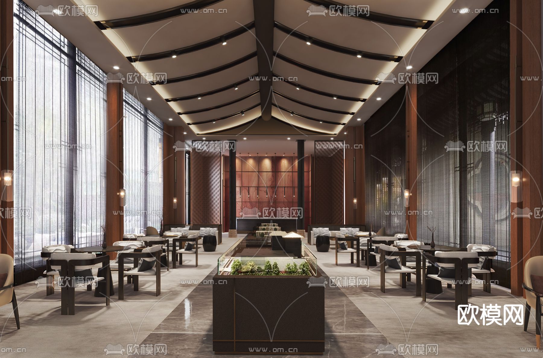 创时空设计 建发·玺樾美学生活接待中心SU模型下载