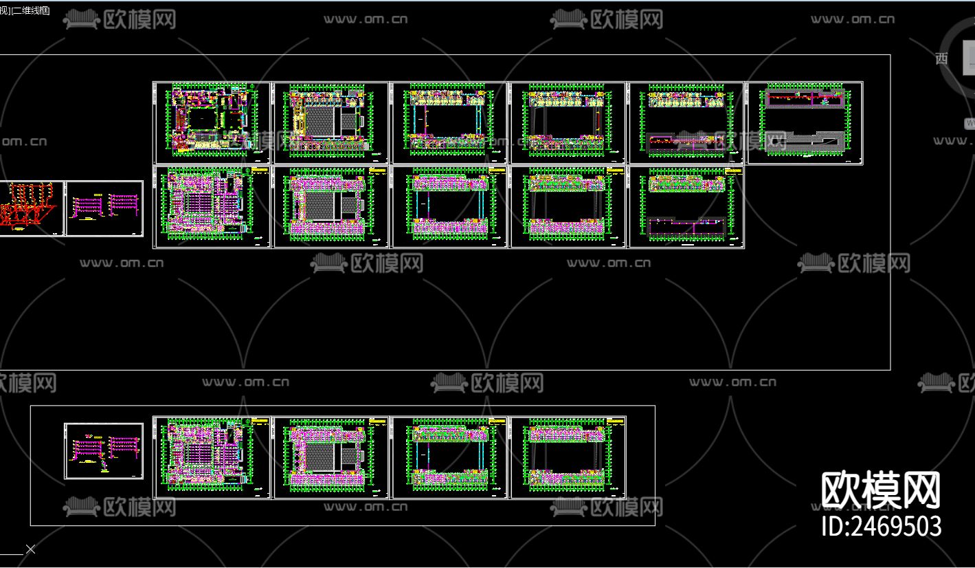 商务楼三水图给排水CAD施工图下载（渲染图1）