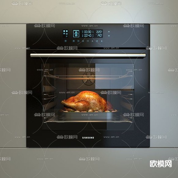 烤箱 厨房电器3d模型下载