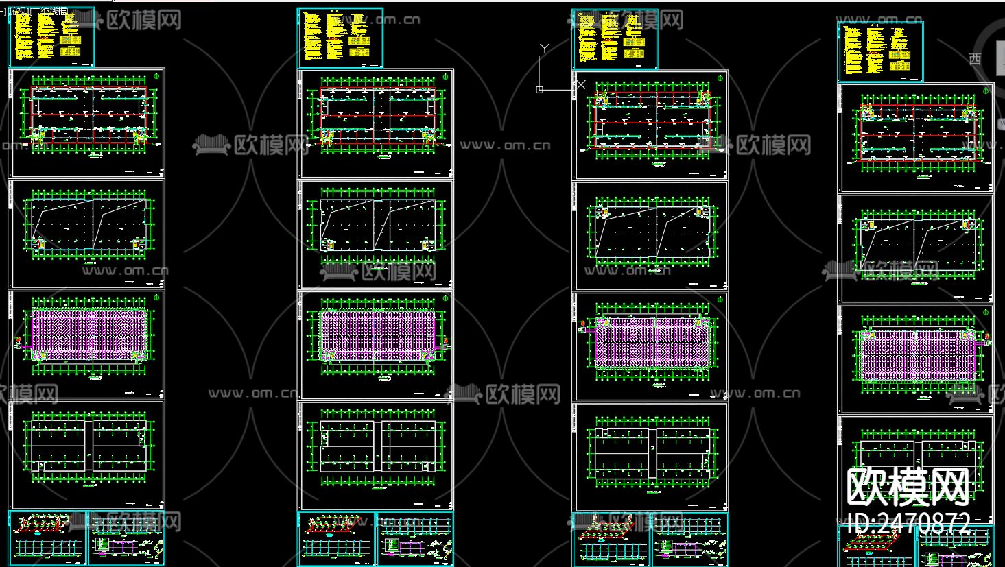 物流园3号仓储给排水CAD施工图下载（渲染图1）