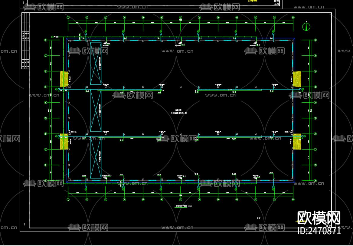 泗洪伟灏金属制品有限公司厂房一给排水CAD施工图下载（渲染图3）