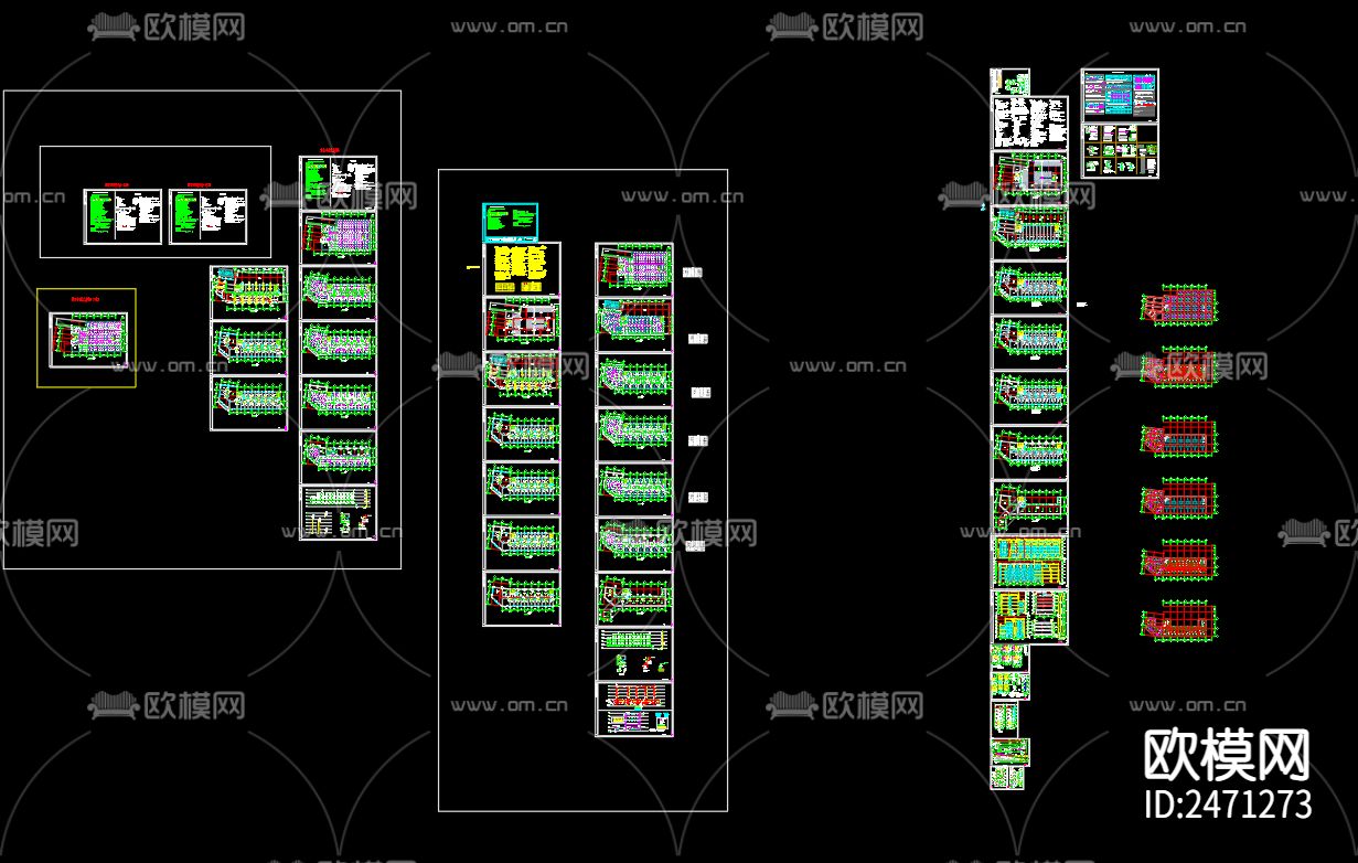 鼎世华府23号楼给排水CAD施工图下载（渲染图1）
