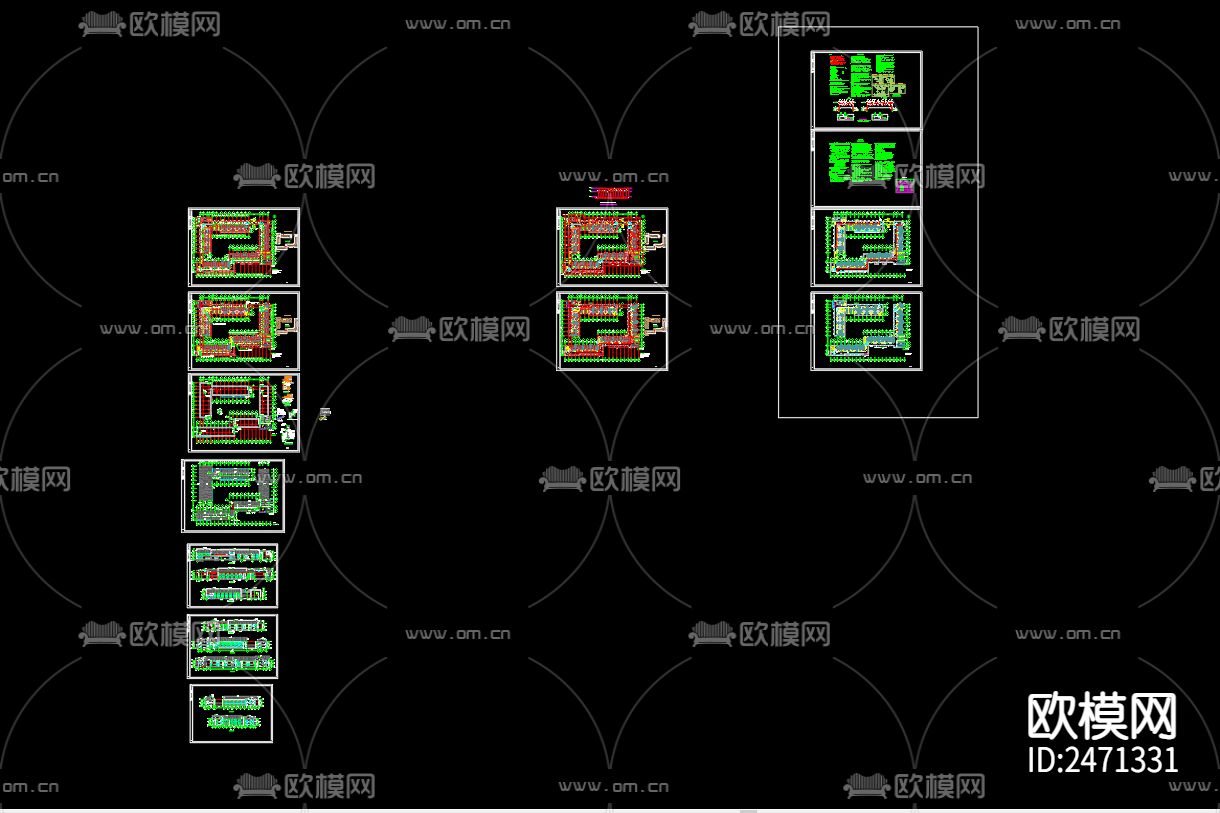泗洪县中小学生研学实践教育基地2号楼CAD施工图下载（渲染图3）