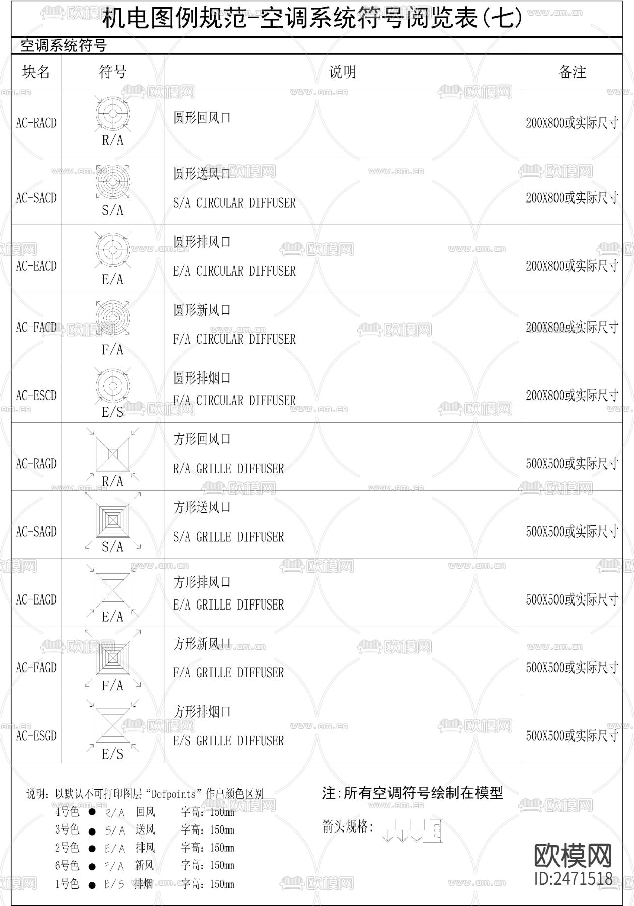 空调规范CAD施工图下载（渲染图2）