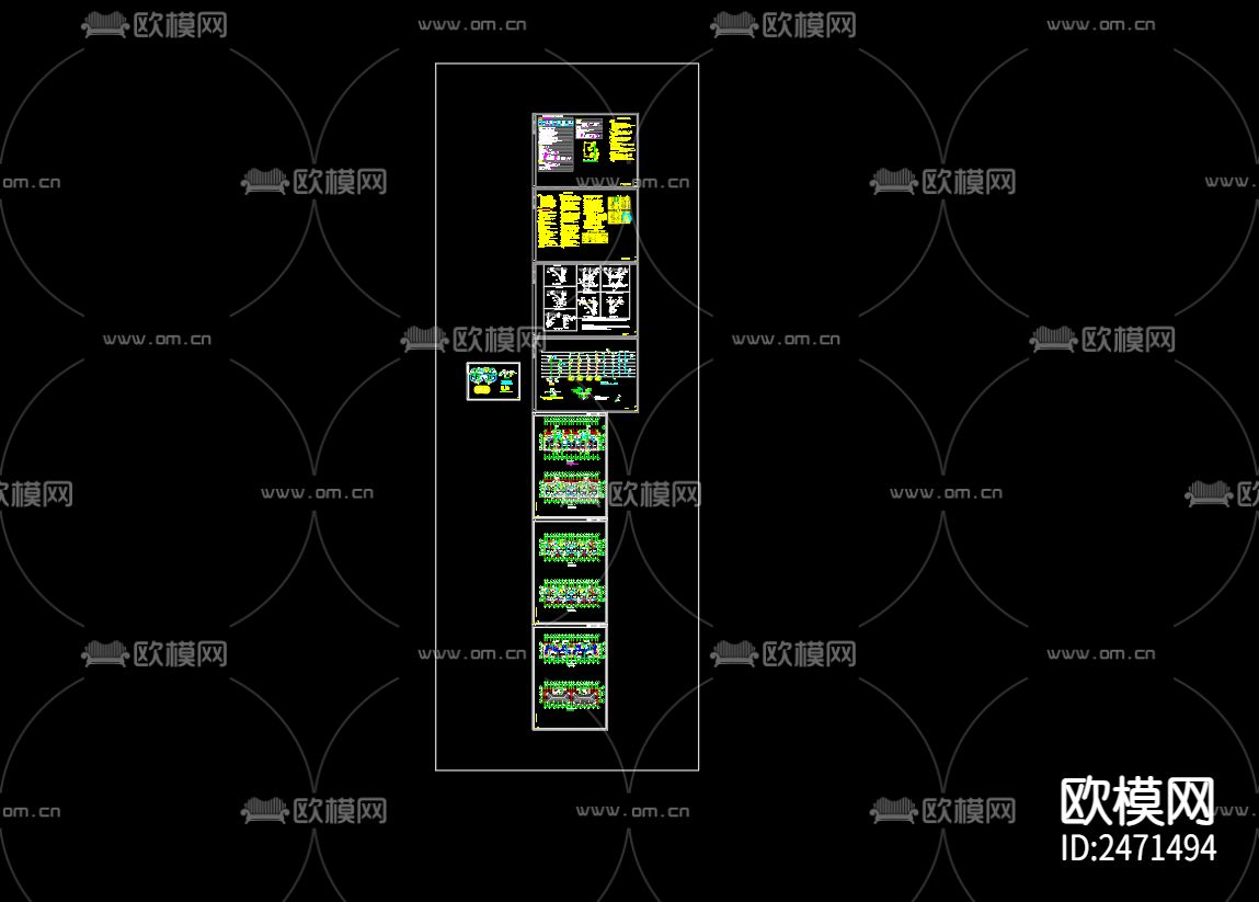 界集镇金色界城续建项目7号楼给排水CAD施工图下载（渲染图1）