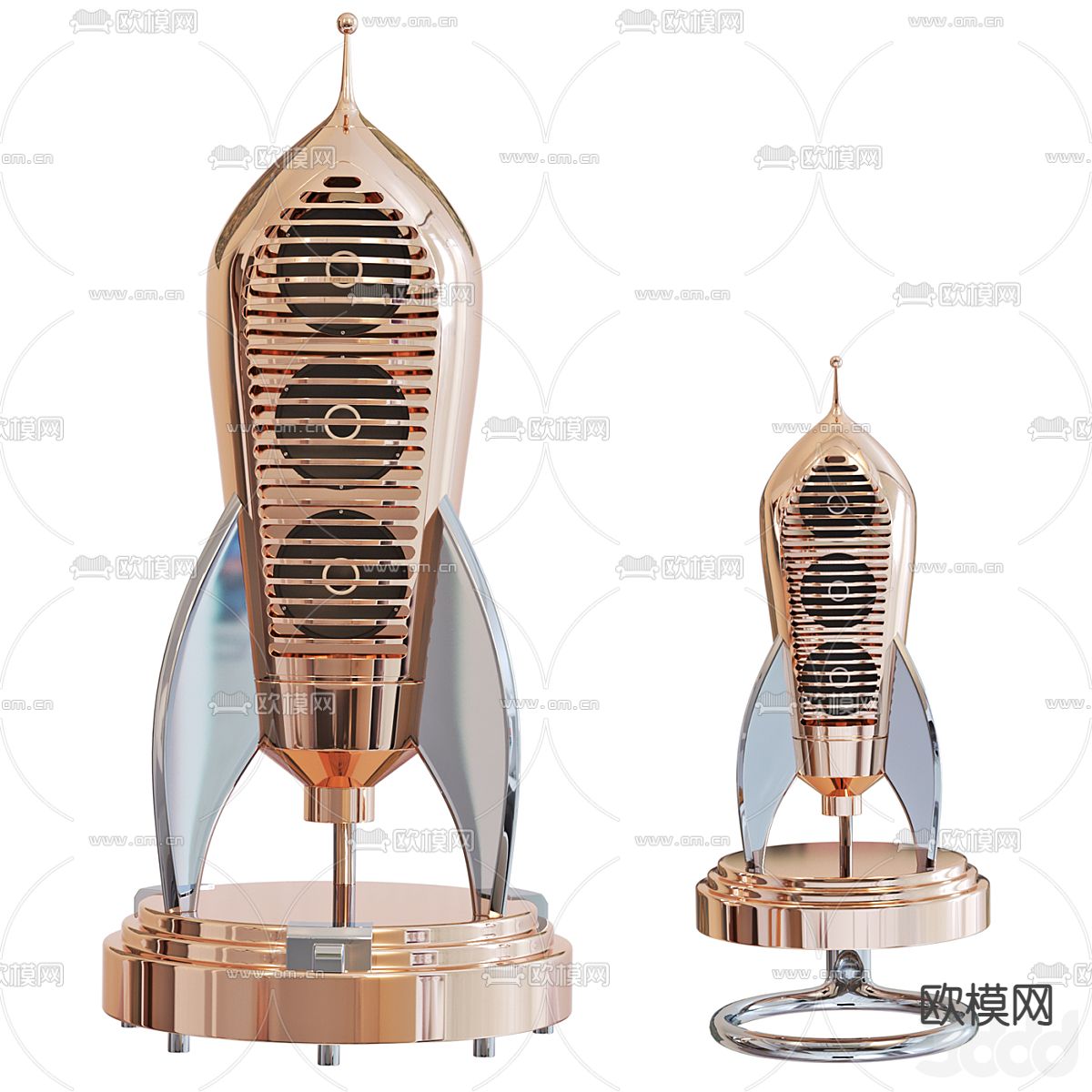 火箭音响 扬声器3d模型下载
