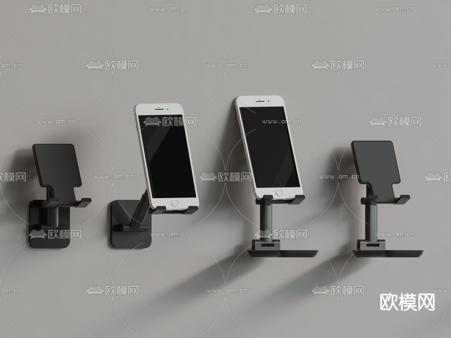 手机支架 苹果手机3d模型下载