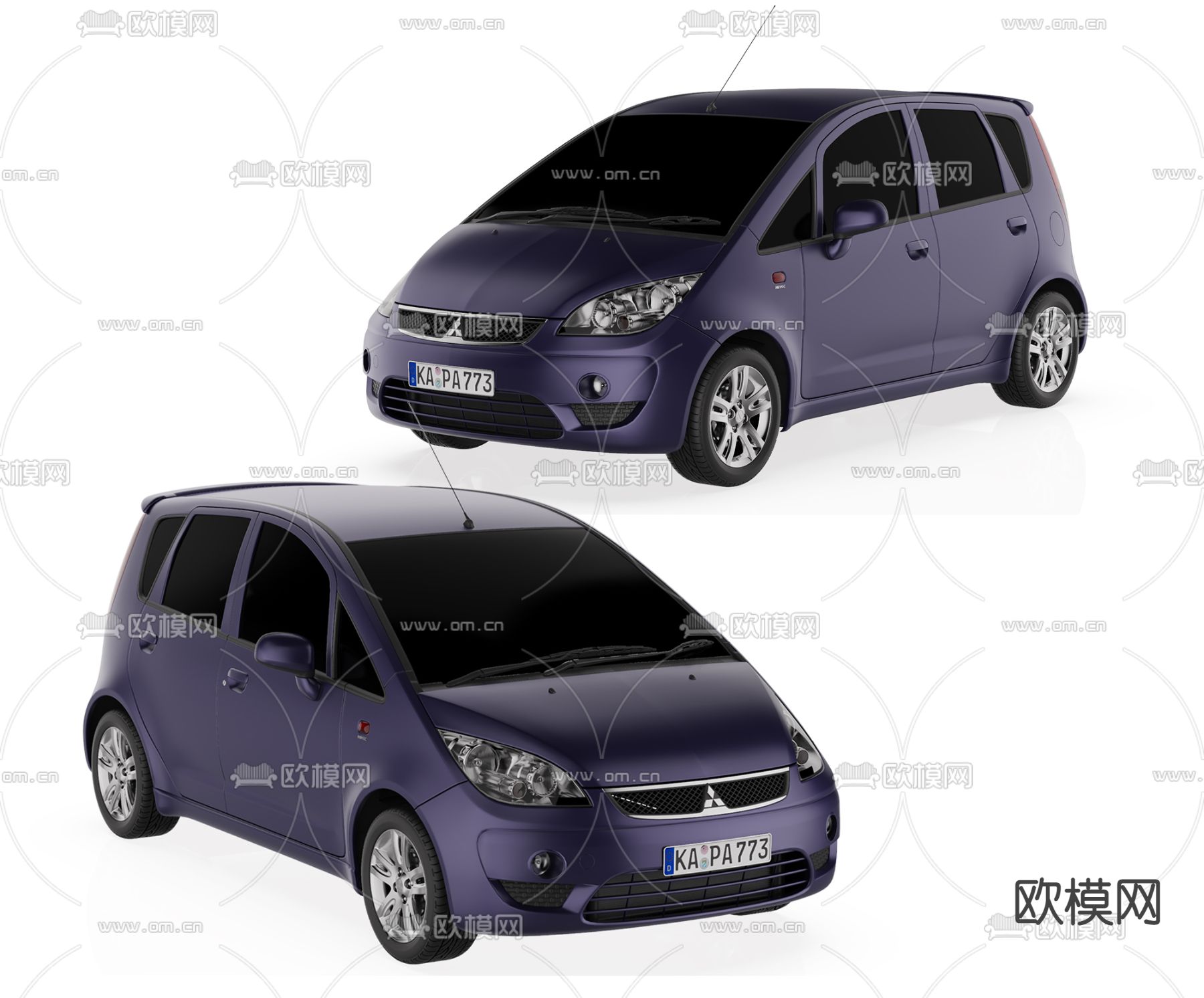 三菱汽车 小轿车3d模型下载