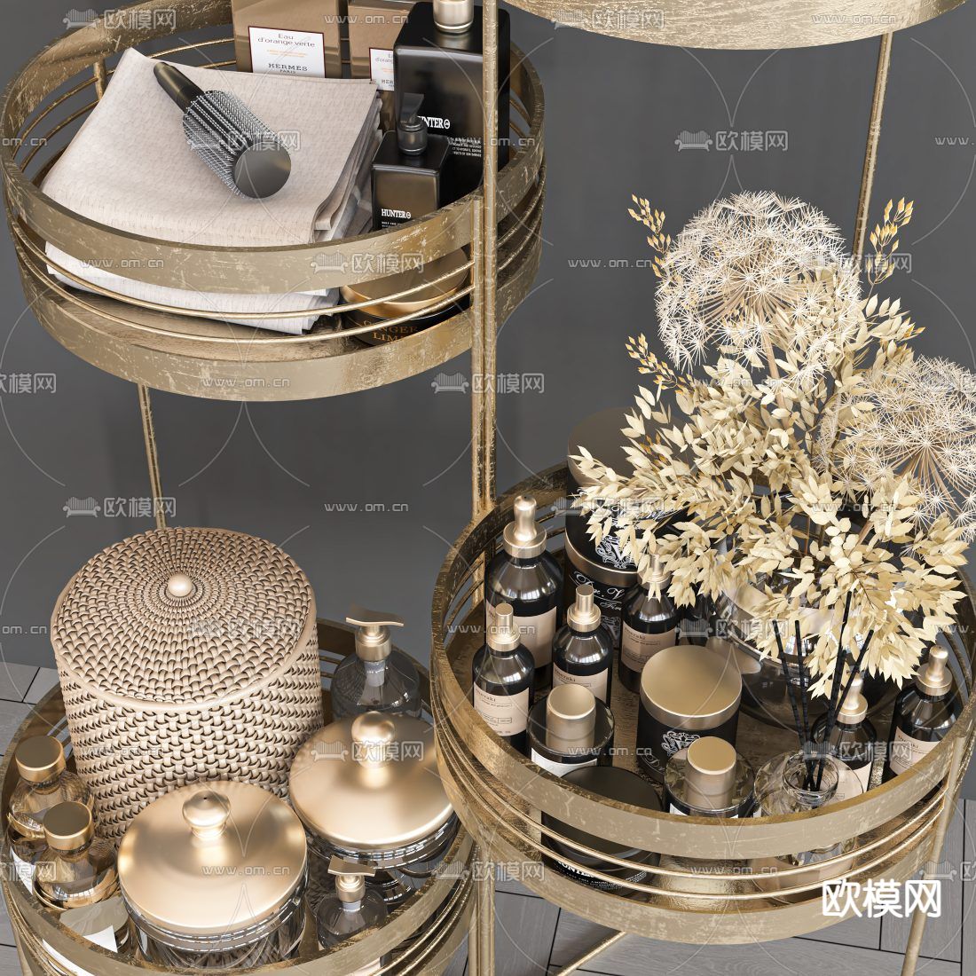 洗护用品 卫浴装饰品3d模型下载（渲染图2）