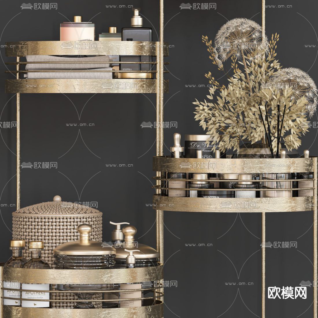 洗护用品 卫浴装饰品3d模型下载（渲染图1）