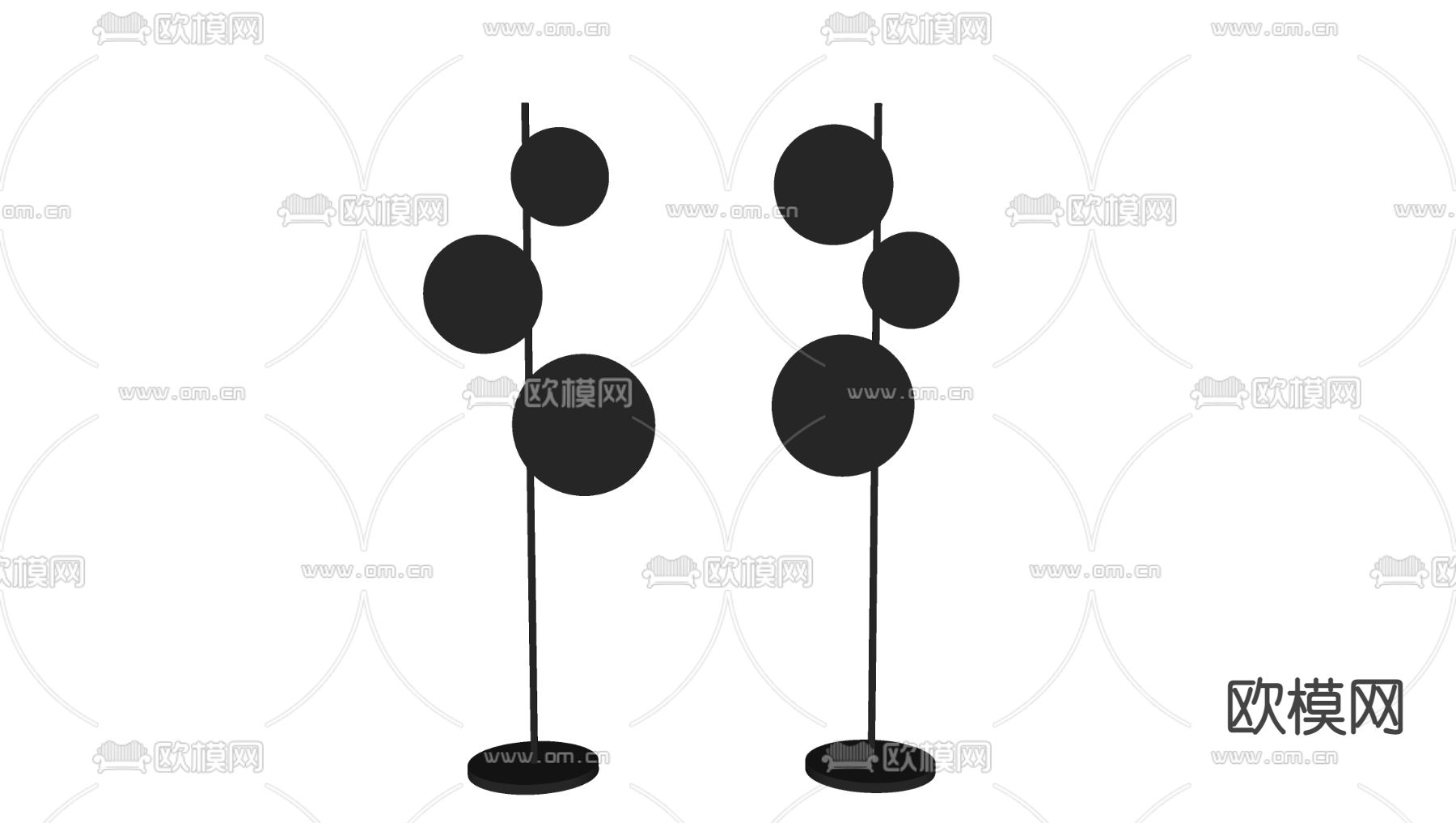 Chors 落地灯su模型下载（渲染图2）