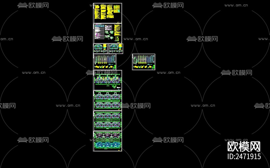 富園新城桂苑樓房給排水系統(tǒng)CAD施工圖下載(渲染圖4)