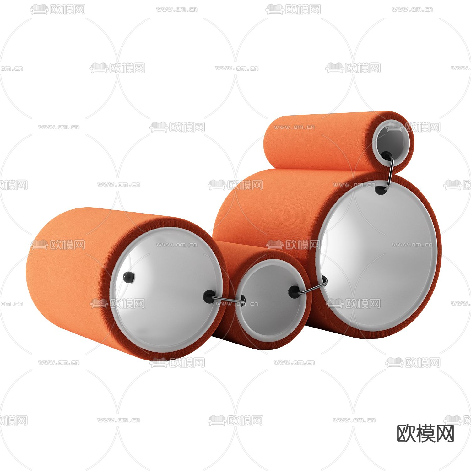 现代轻奢创意艺术休闲沙发免费3d模型下载