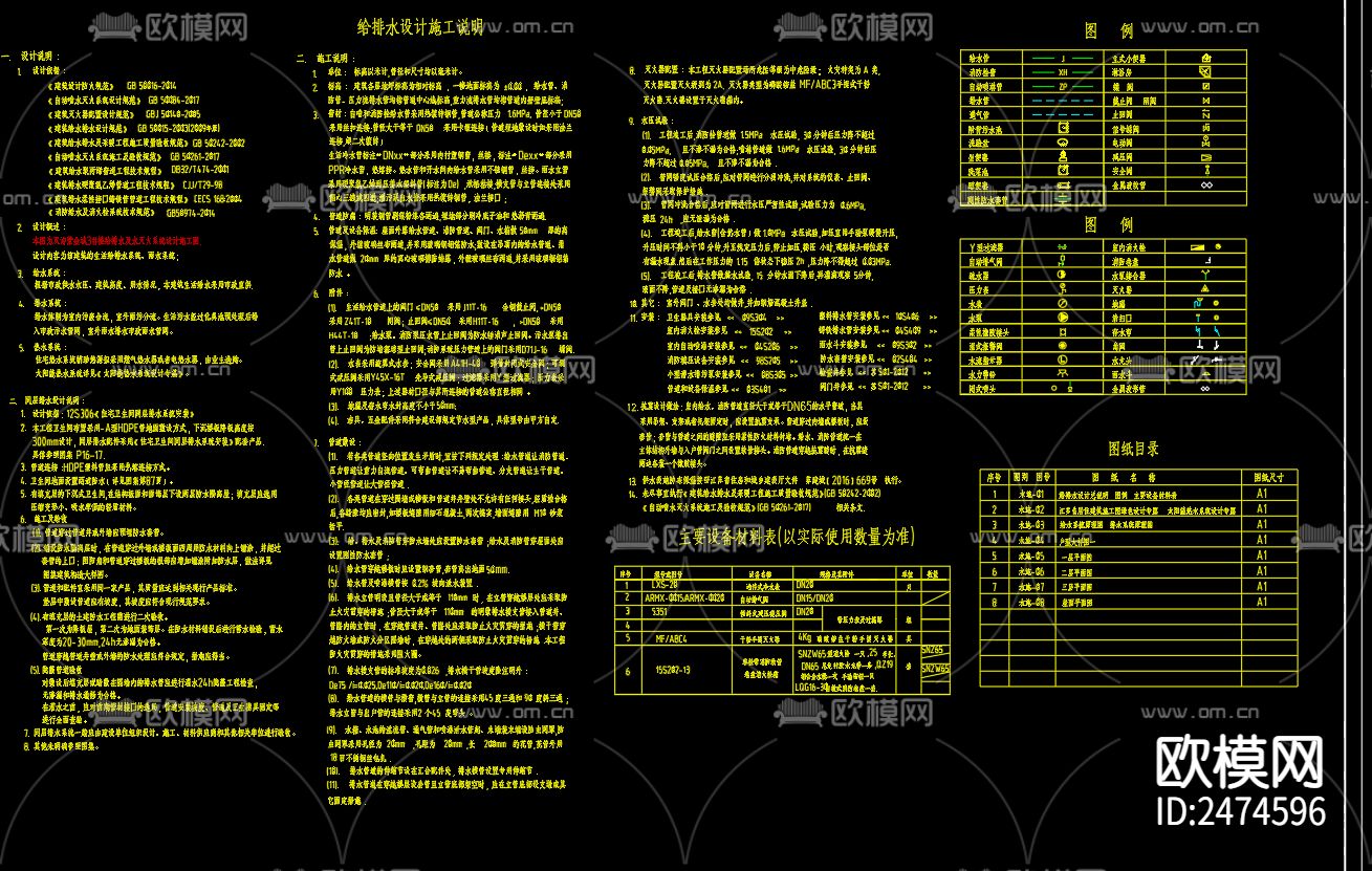 紫金城3号楼给排水及水灭火系统设计CAD施工图下载（渲染图2）