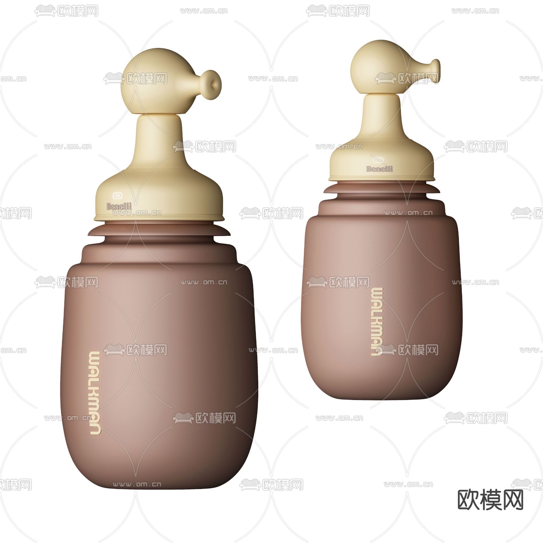 现代化妆品瓶 洗手液瓶3d模型下载