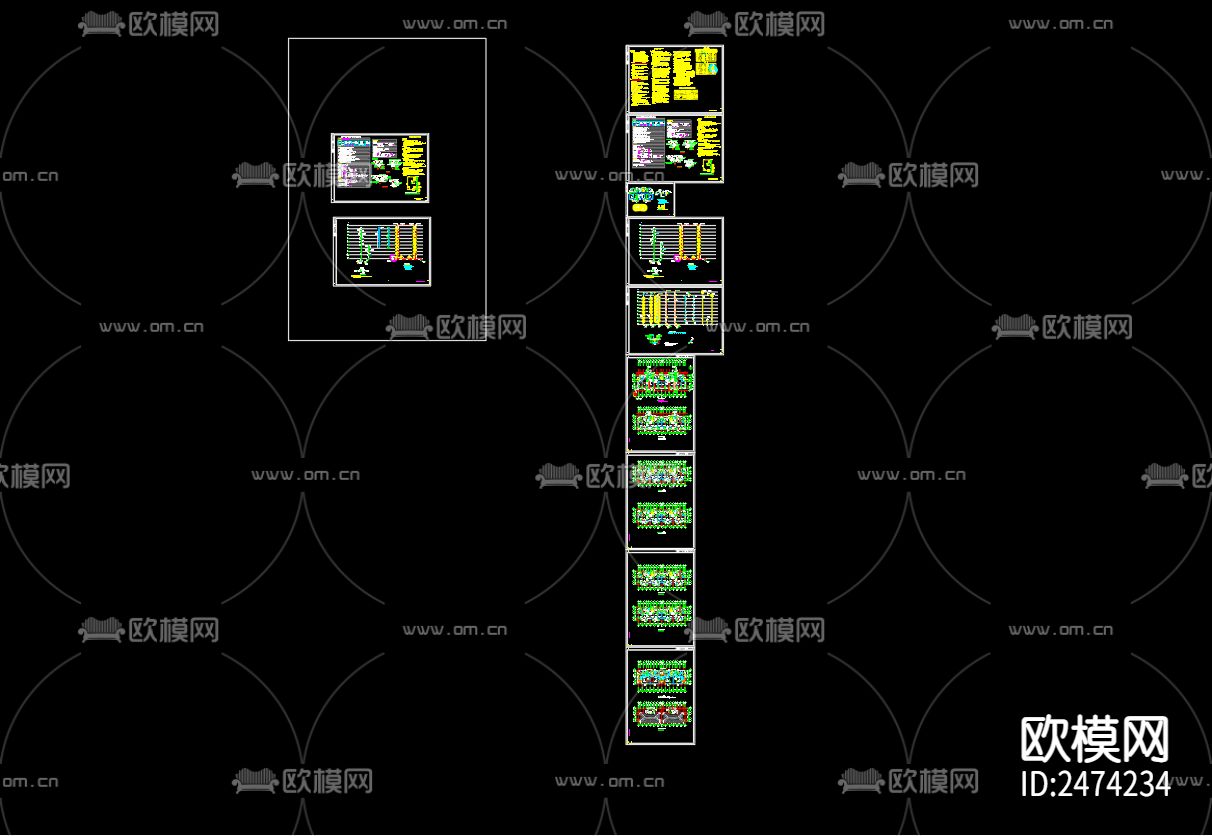 鸿润雅居小区13号楼给排水cad施工图下载（渲染图1）