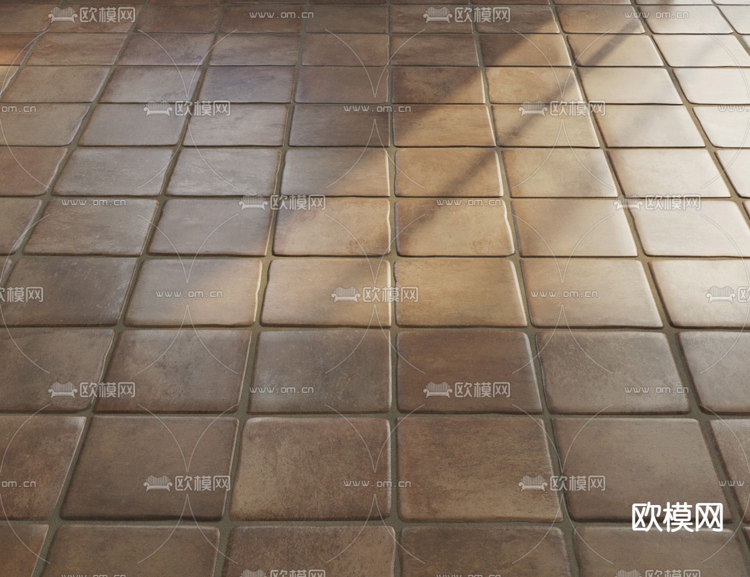 地砖 瓷砖3d模型下载（渲染图1）