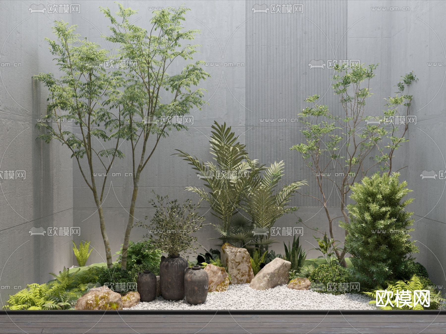 植物景观 景观小品3d模型下载