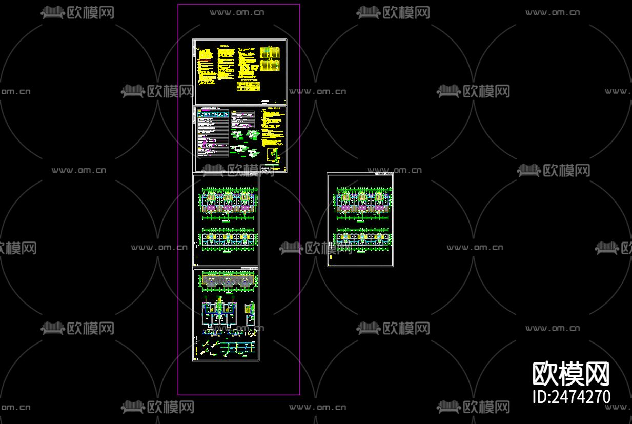 上塘荆芋花乡小区改扩建工程10号楼给排水设计CAD施工图下载（渲染图1）