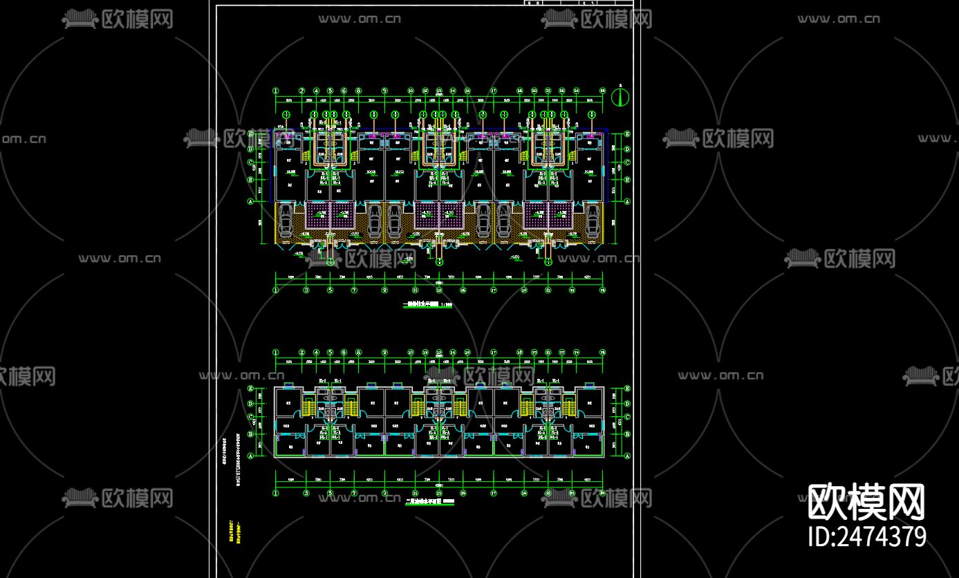 大庄集中居住区5号楼给排水设计CAD施工图下载（渲染图3）