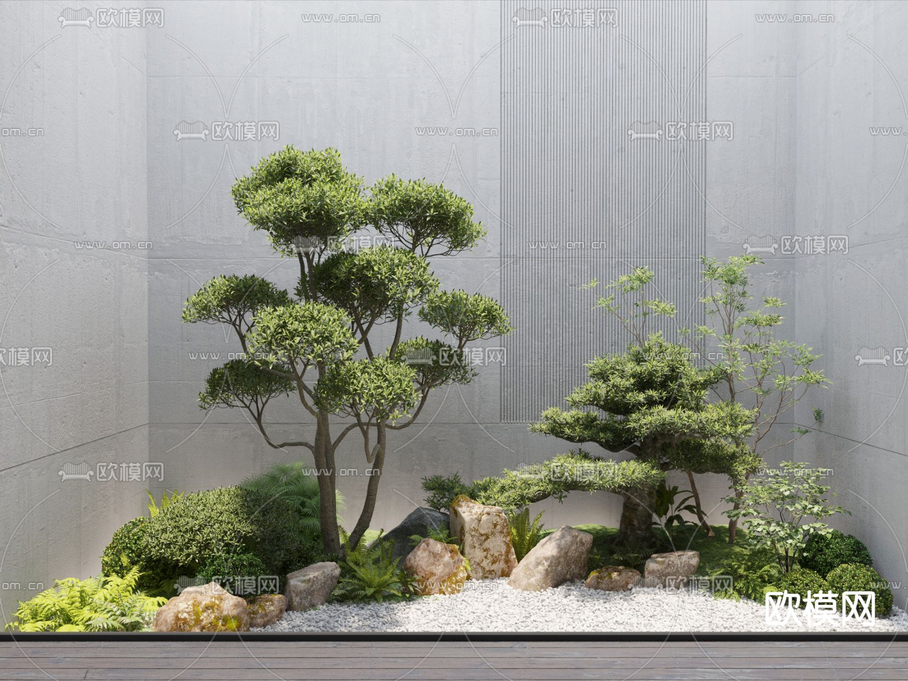 植物景观 景观小品3d模型下载