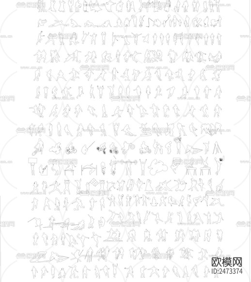 健身房家具cad圖庫下載(渲染圖3)