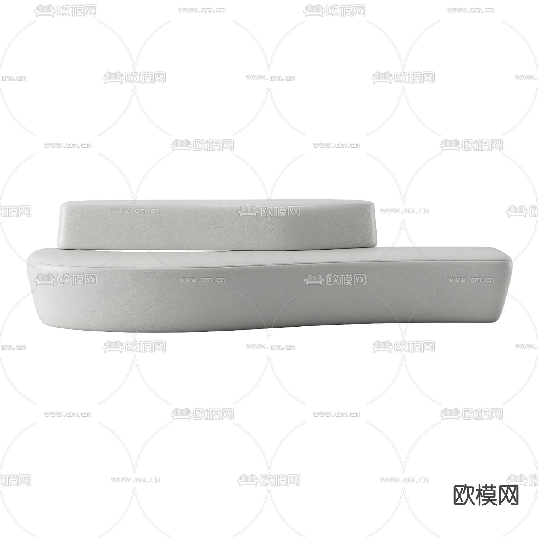 现代极简创意办公沙发免费3d模型下载