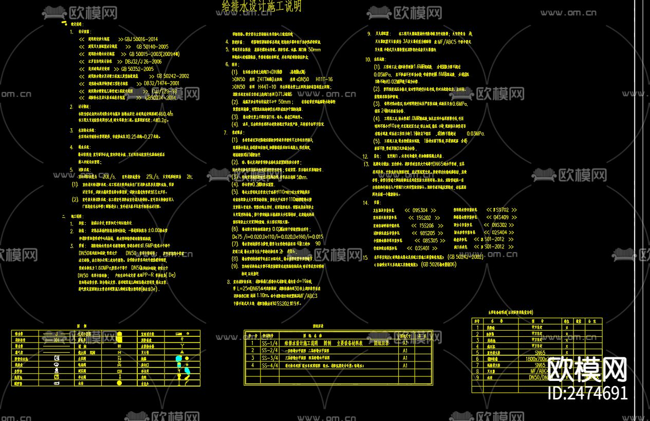 包装房给排水设计CAD施工图下载（渲染图2）