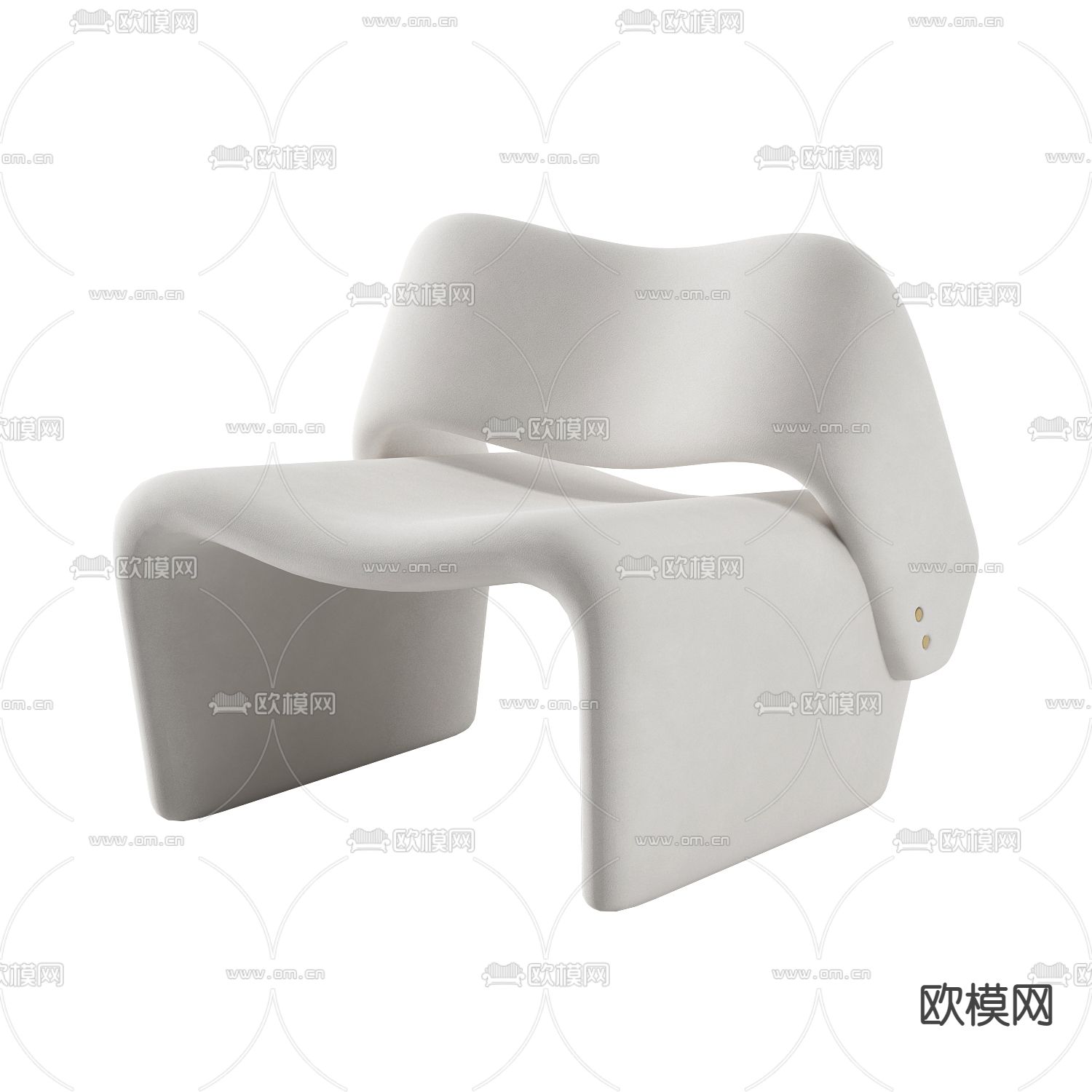 现代极简布艺休闲椅免费3d模型下载_ID12301445_3dmax免费模型-欧模网