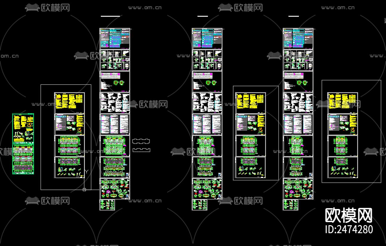 淮上明珠集中居住区31号给排水CAD施工图下载（渲染图1）