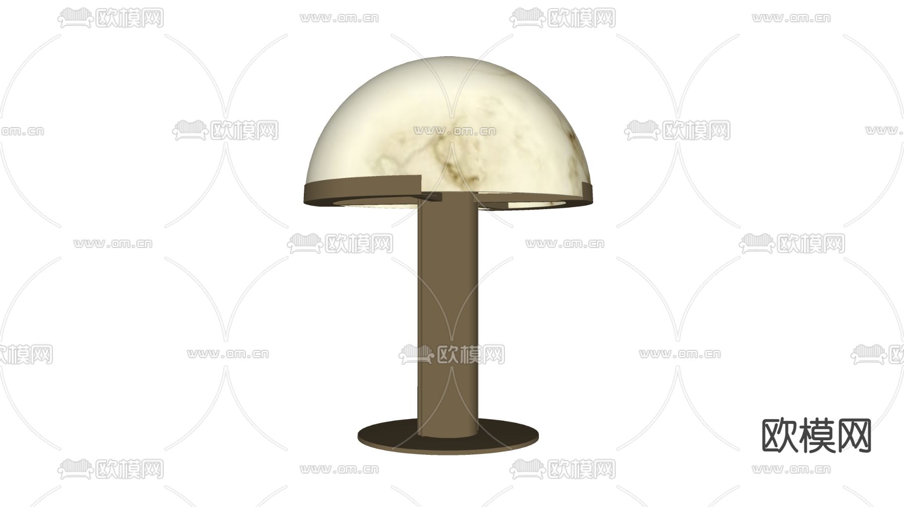 轻奢风台灯su模型