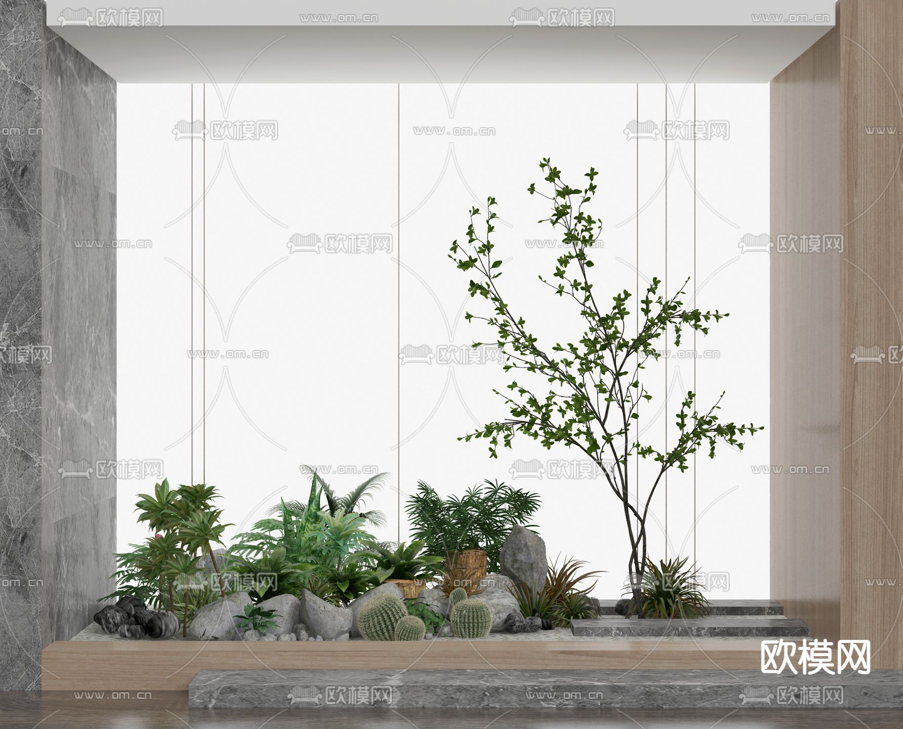 绿植景观 园艺小品3d模型下载