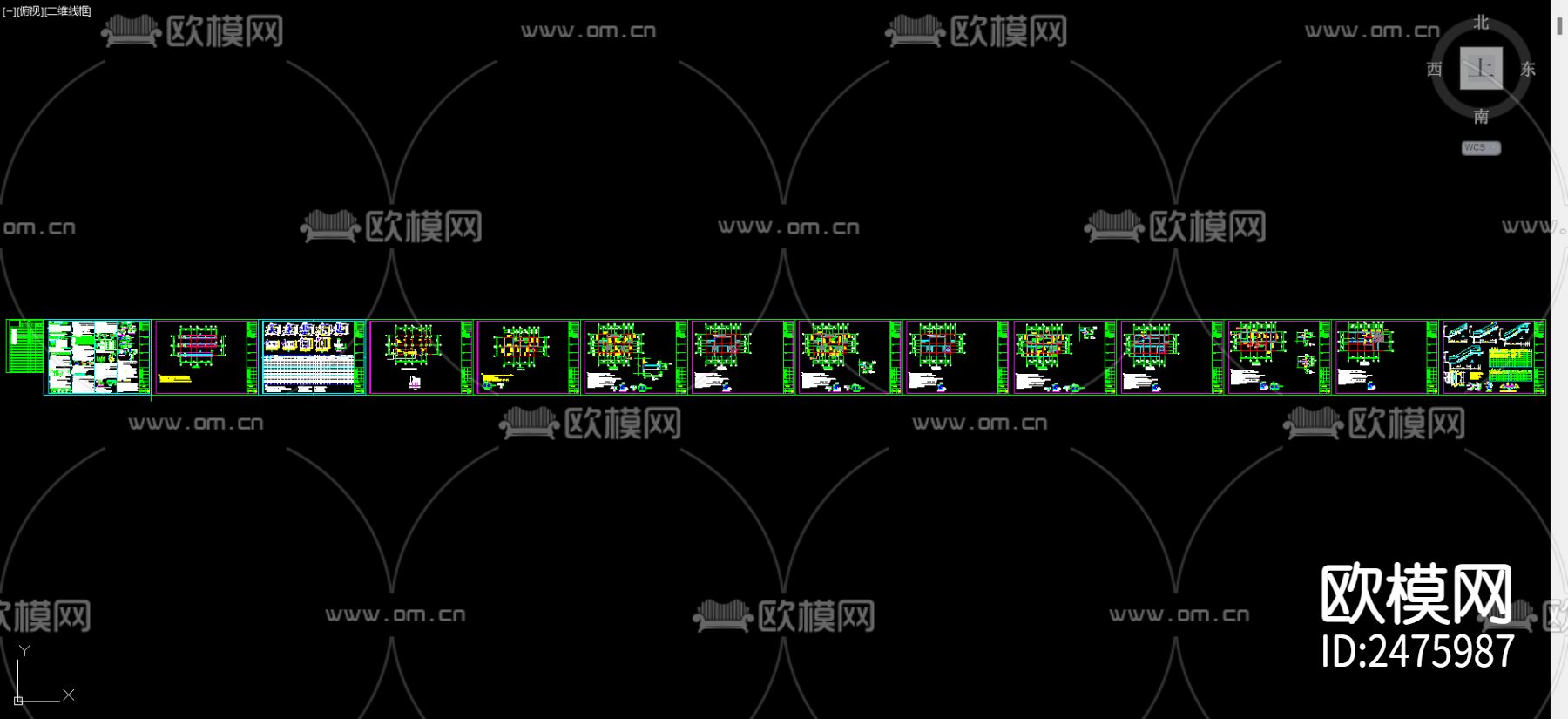 农村自建公寓建筑结构CAD施工图下载（渲染图2）