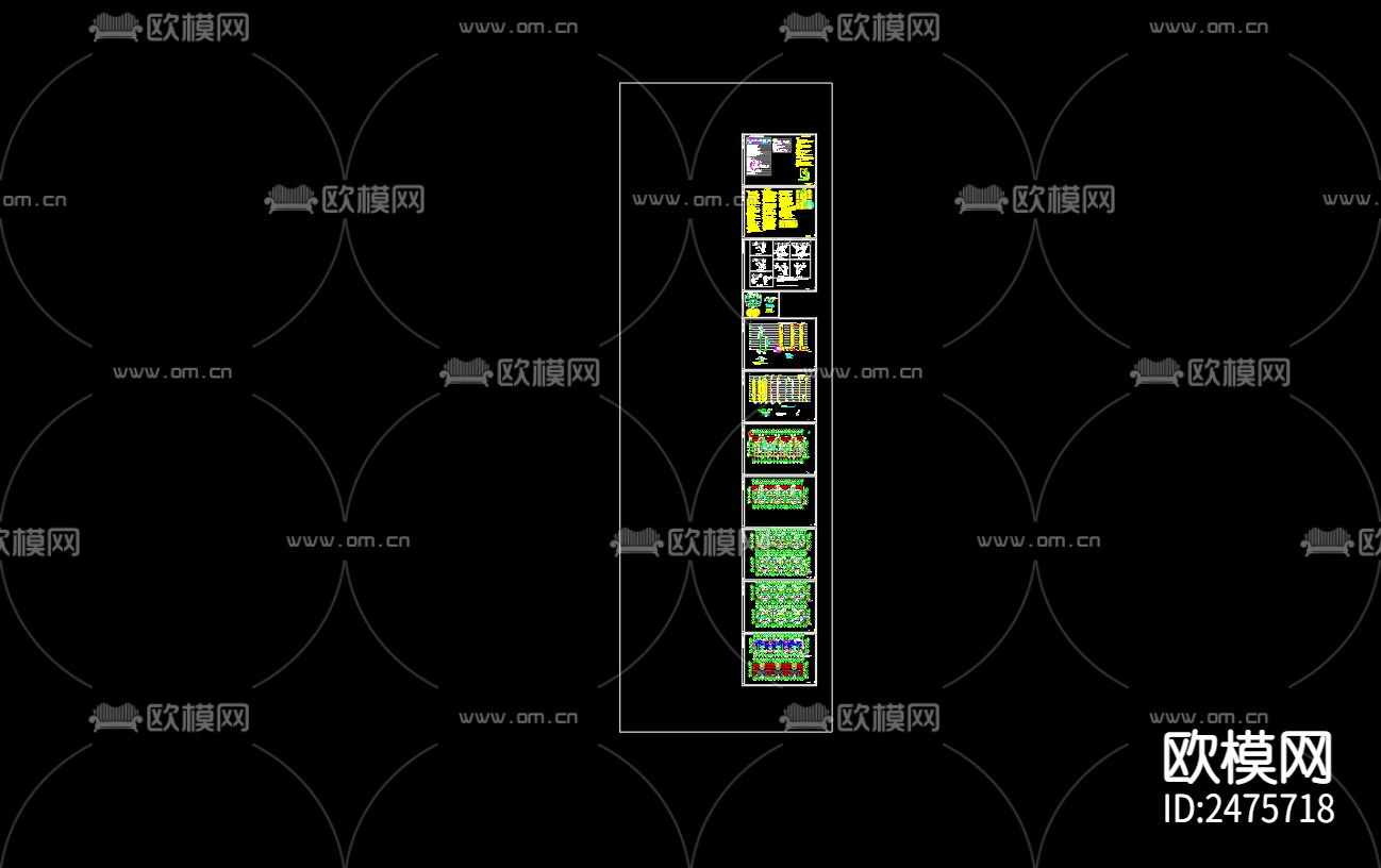 金色界城项目1号楼给排水及水灭火系统CAD施工图下载（渲染图4）