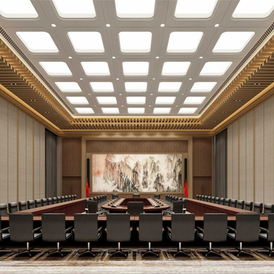  现代会议室 报告厅su模型 