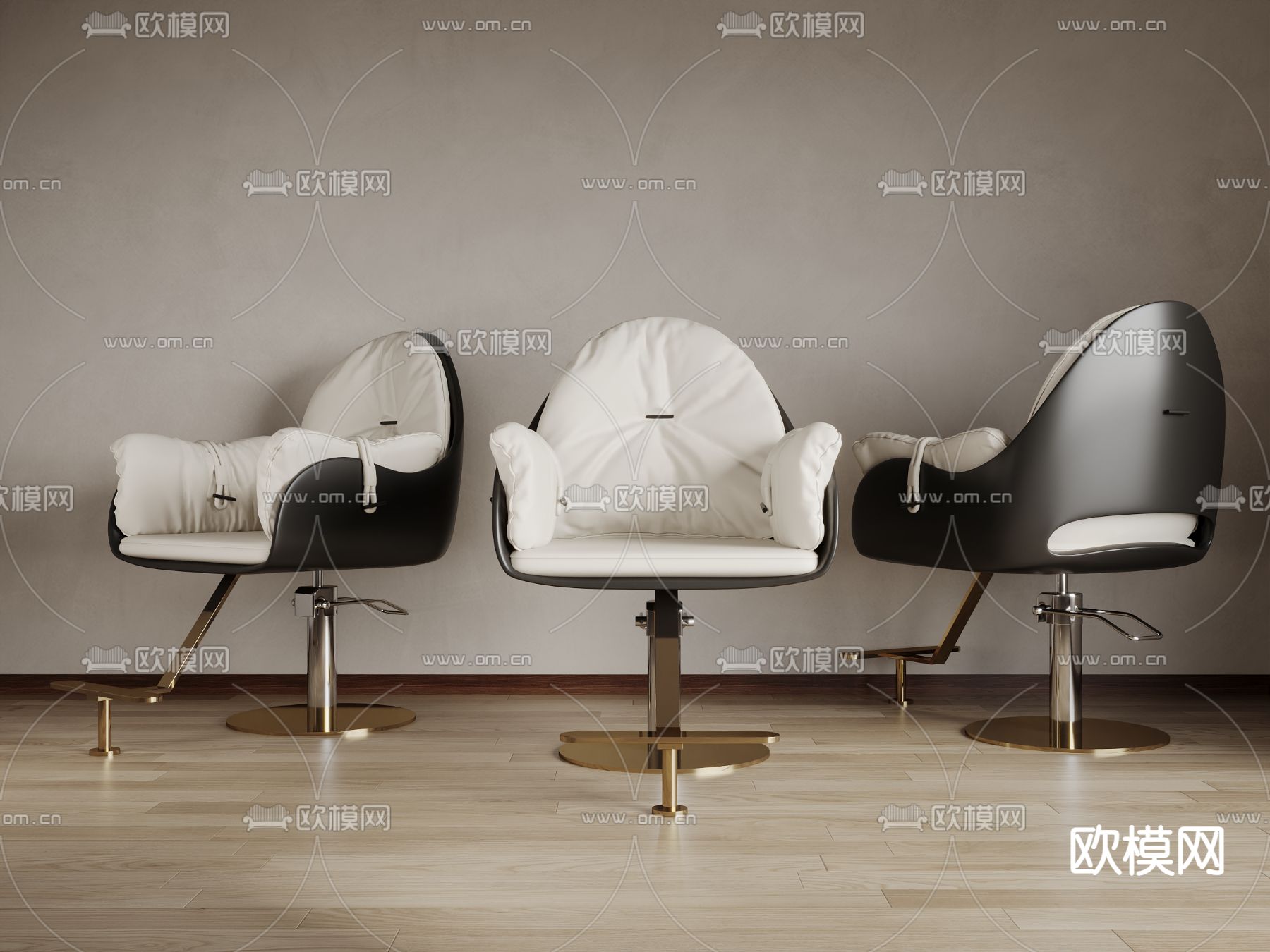 理发椅3d模型下载