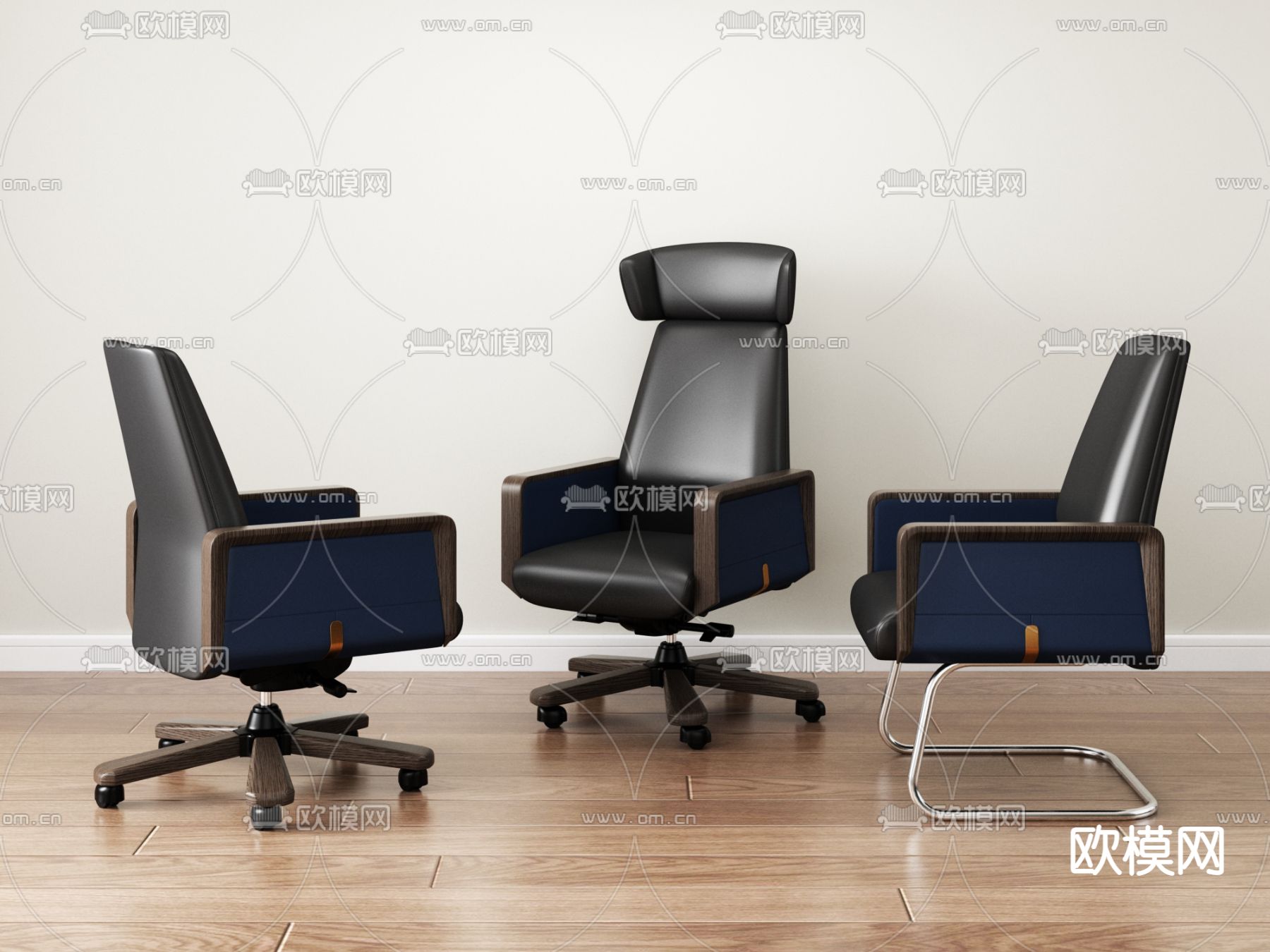 办公椅 大班椅3d模型下载